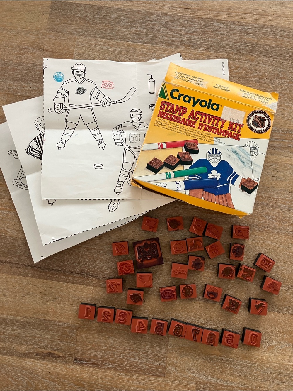 90’s Crayola NHL Stamp Activity Kit - 26 teams